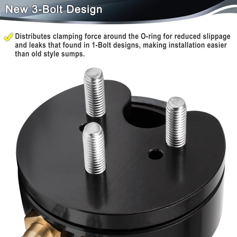SMALLFATW Diesel Fuel Tank Sump Kit Dual-Port Integrated Return Compatible with Airdog FASS Cummins Duramax Powerstroke - Image 4